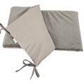 EKO Mantinel do postieľky bavlnený Velvet Dark Beige 180cm
