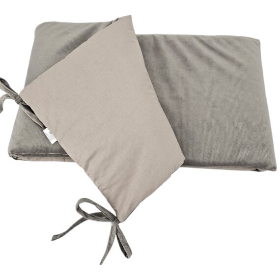EKO Mantinel do postieľky bavlnený Velvet Dark Beige 360cm