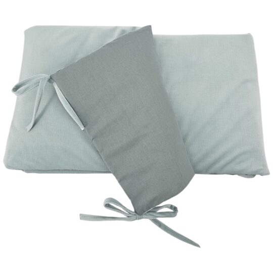EKO Mantinel do postieľky bavlnený Velvet Olive Green 360cm