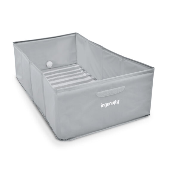 INGENUITY Vanička na cesty skladacia Tuckaway šedá 12m+