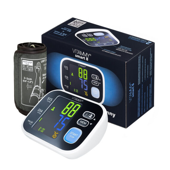 VITAMMY SMART 8 Automatický ramenný tlakomer (detekcia arytmie, pamäť 2× 60)