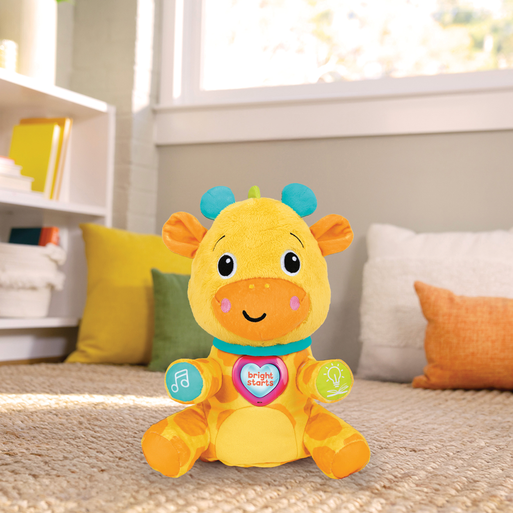 BRIGHT STARTS Hračka interaktívna vzdelávacia Chat & Cuddle Giraffe™, 6m+
