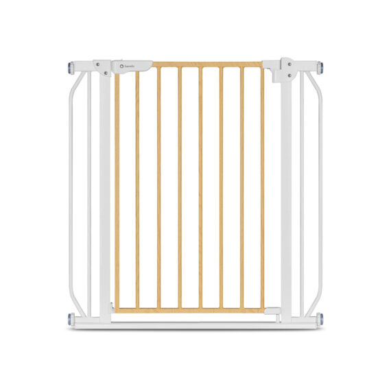 LIONELO Detská zábrana Truus Slim White Natural 75-105 cm
