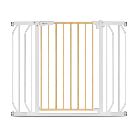 LIONELO Detská zábrana Truus Slim White Natural 75-105 cm