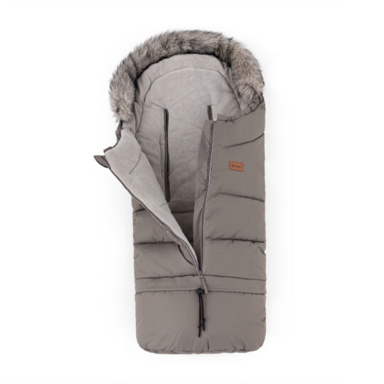 PETITE&MARS Set zimný fusak Arctic 4v1 + rukavice na kočík Fjora Mocha Mousse