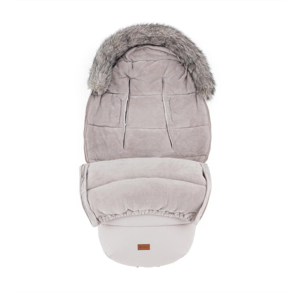 PETITE&MARS Set zimný fusak Comfy 4v1 + rukavice na kočík Fjora Champagne Shower